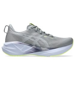 ASICS Novablast 5 Running Shoes Women Gravel / Blue Fade