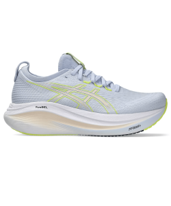 ASICS Gel Nimbus 27 Running Shoes Women Blue Fade / Pearl Pink