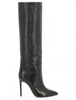 Embossed Croco boots