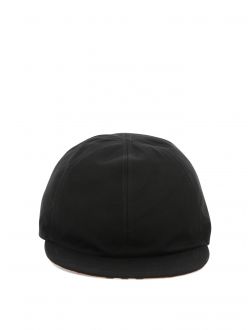 Check cotton reversible baseball cap