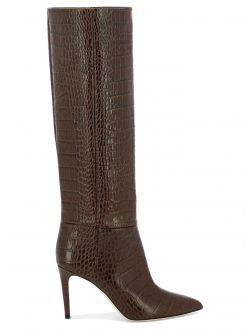 Embossed Croco boots
