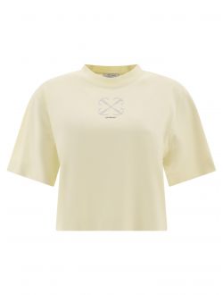 Small Arrow Pearls cropped t-shirt