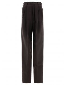 Tailored stretch wool trousers