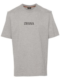 ZEGNA T-shirts and Polos Grey