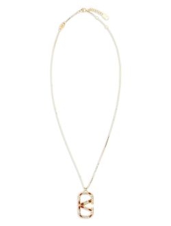 Valentino Garavani VLogo Signature Embellished Necklace