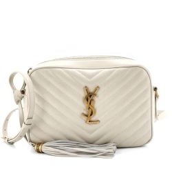 SAINT LAURENT LOU Mini Shoulder Bag leather Beige