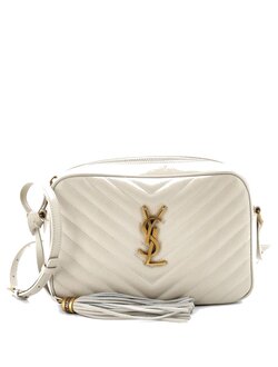 SAINT LAURENT LOU Mini Shoulder Bag leather Beige