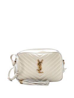 SAINT LAURENT LOU Mini Shoulder Bag leather Beige