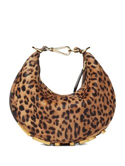 Fendi Nano Fendigraphy Brown charm in cavallino calfskin