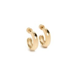 Fendi EverRound Earrings Gold and Crystal coloured