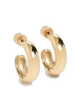 Fendi EverRound Earrings Gold and Crystal coloured