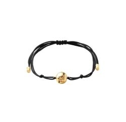 Fendi Sphera Bracelet Black cord and gold-coloured metal