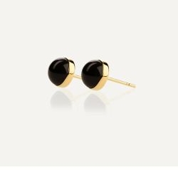 Fendi Sphera Earrings Gold and black coloured