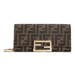 FENDI Baguette Continental chain wallet