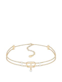 30 Montaigne Passage Choker Gold Metal Pearl Necklace