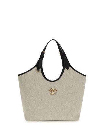 Tote Fabric Calf Leather