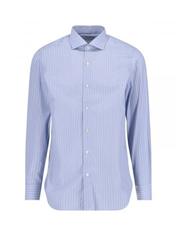 Finamore Shirts Blue