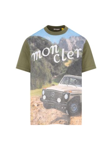 MONCLER GENIUS T-shirts and Polos Green