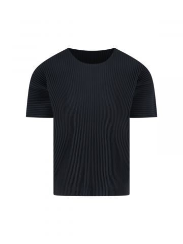 HOMME PLISSE' ISSEY MIYAKE T-shirts and Polos Black