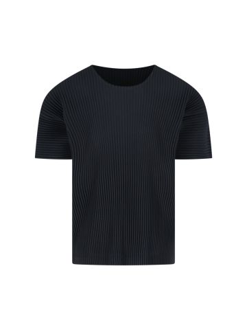 HOMME PLISSE' ISSEY MIYAKE T-shirts and Polos Black