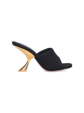 Amina Muaddi With Heel Black