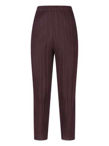 Pleats Please Trousers Brown
