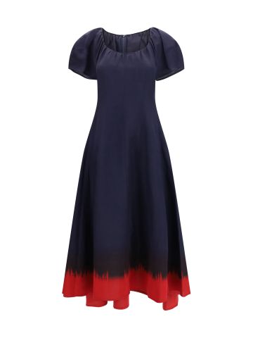 Midi Dress with balloon sleeves