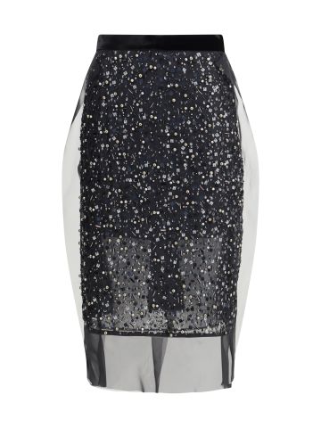 Sequin Embroidery Skirt