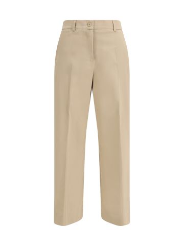 Urial cropped trousers in cotton satin