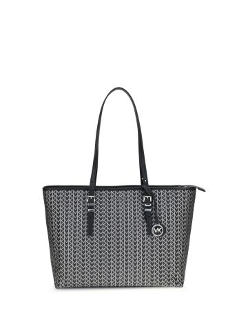 Quinn large jacquard logo Tote Bag