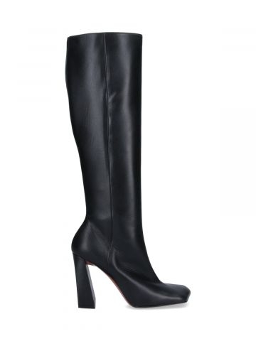 Amina Muaddi Boots Black