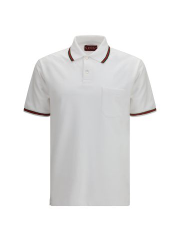 Cotton piqué Polo with embroidery