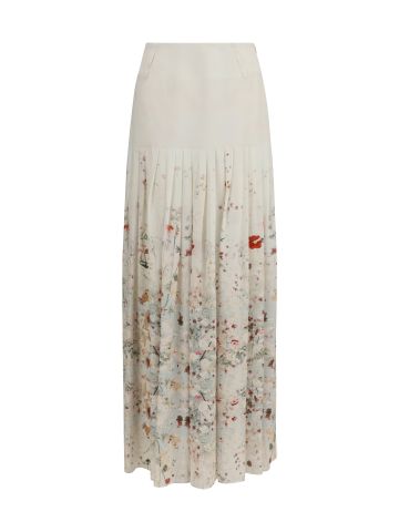 Calla long Skirt in viscose crêpe