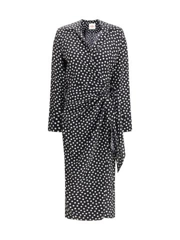 Como Dress in crêpe de chine