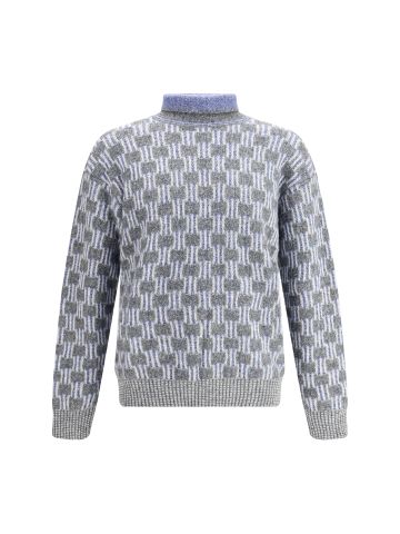 Graphic pattern turtleneck Sweater