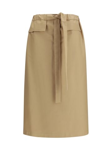 Cotton midi Skirt