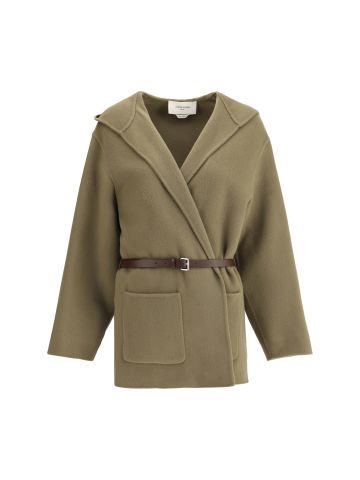 CABAN CON CAPPUCCIO PANNO DOPPIO RAW