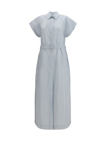 Long poplin chemisier Dress
