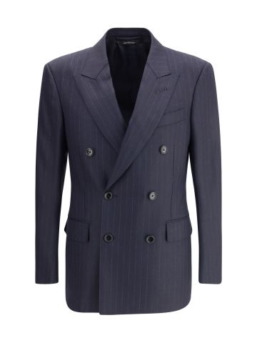 CLEAR CUT SUBTLE PINSTRIPE DB JACKET FL
