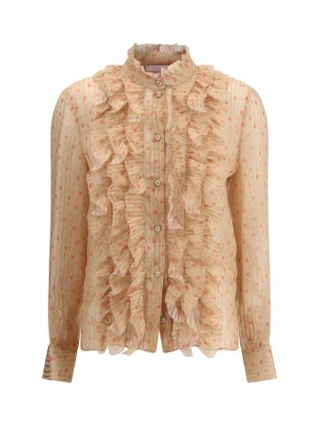 Rouches silk Blouse