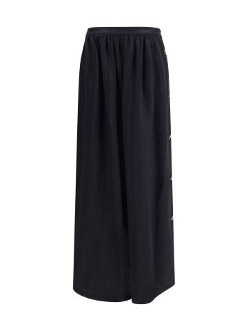 Wool and silk long Skirt