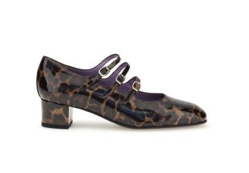 BROWN LEOPARD PATENTE LEATHER MARY JANE