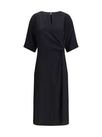 Praga black midi Dress