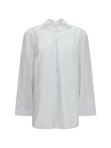 Shirt with elasticated collar